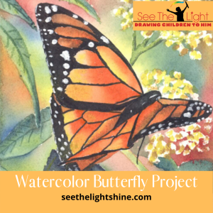 watecolor butterfly project